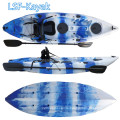 2020 China OEM wholesale cheap plastic clear single sea fishing kayak paddle boat for sale